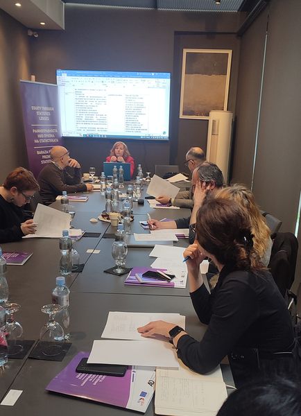 Два работни состаноци се одржаа во Скопје на 29.02.2024 со преставници на релевантни министерства, комисии и граѓански организации за развој на индикатори по области за мерење на дискриминацијата / Në Shkup, më 29 shkurt 2024, u mbajtën dy takime pune me përfaqësues të ministrive përkatëse, komisioneve dhe organizatave të shoqërisë civile për zhvillimin e indikatorëve sipas fushave për matjen e diskriminimit.
